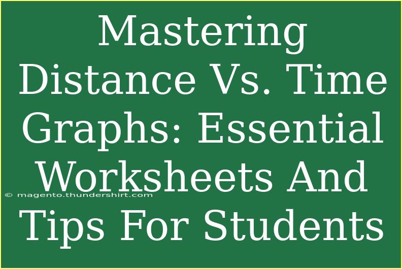 Mastering Distance Vs. Time Graphs: Essential Worksheets And Tips For Students