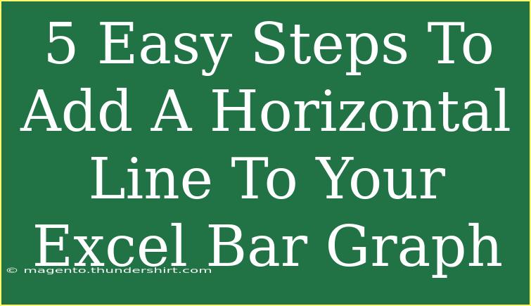 5 Easy Steps To Add A Horizontal Line To Your Excel Bar Graph