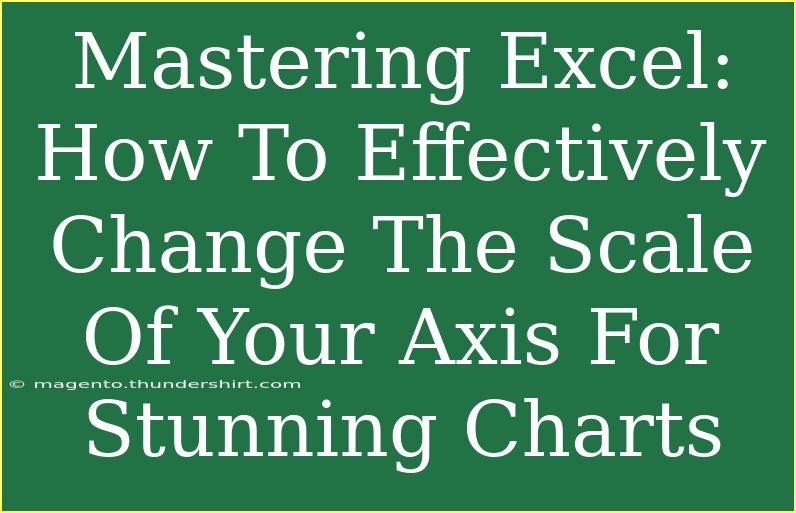 Mastering Excel: How To Effectively Change The Scale Of Your Axis For Stunning Charts