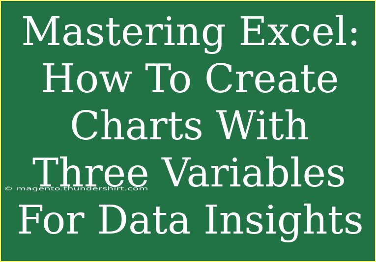 Mastering Excel: How To Create Charts With Three Variables For Data Insights