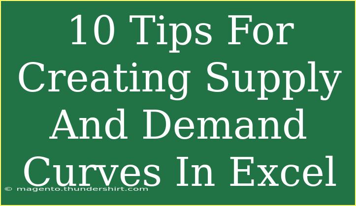 10 Tips For Creating Supply And Demand Curves In Excel