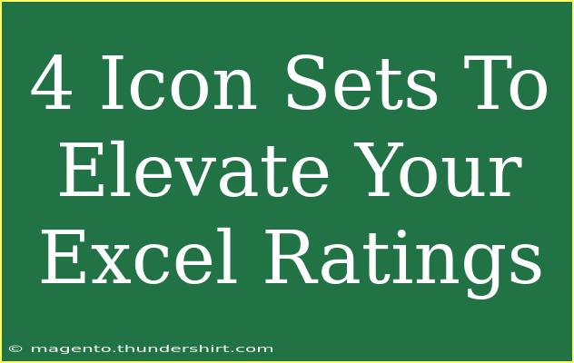 4 Icon Sets To Elevate Your Excel Ratings