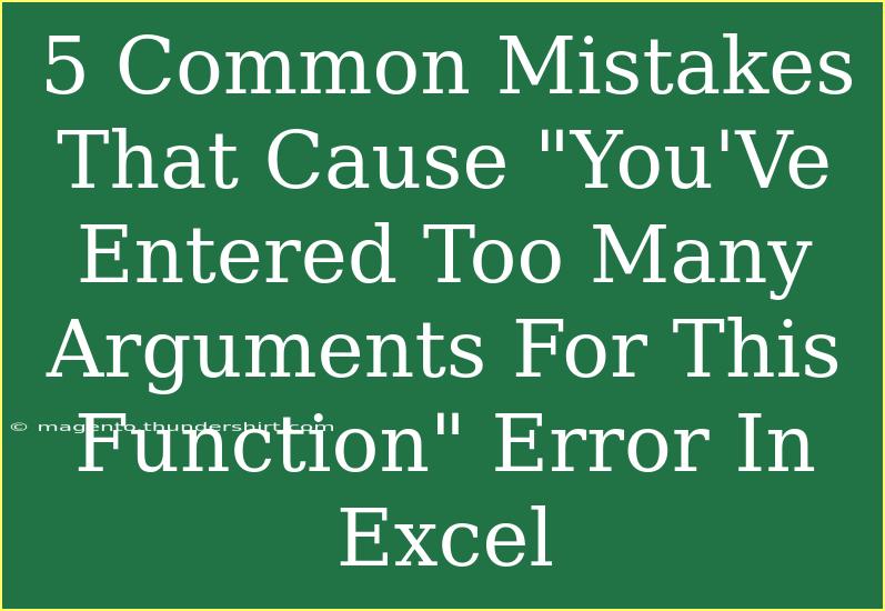 5 Common Mistakes That Cause 