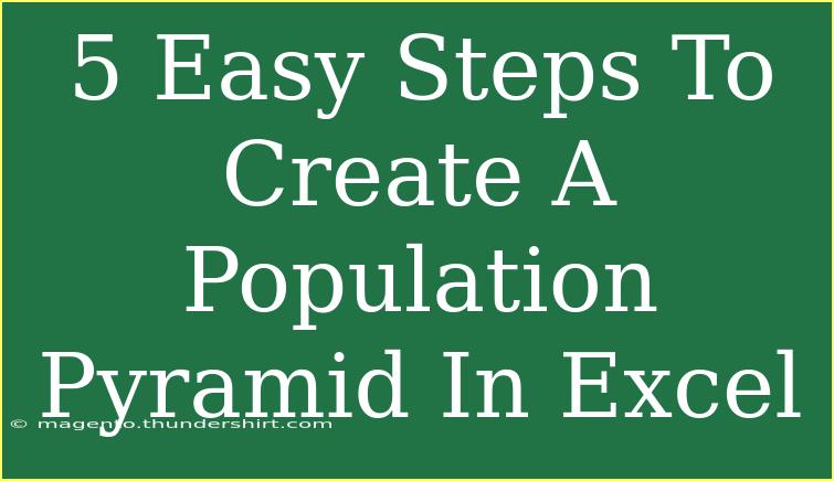 5 Easy Steps To Create A Population Pyramid In Excel