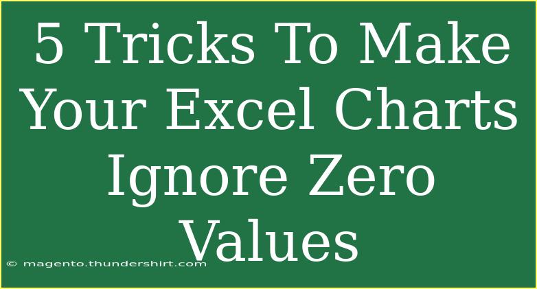 5 Tricks To Make Your Excel Charts Ignore Zero Values