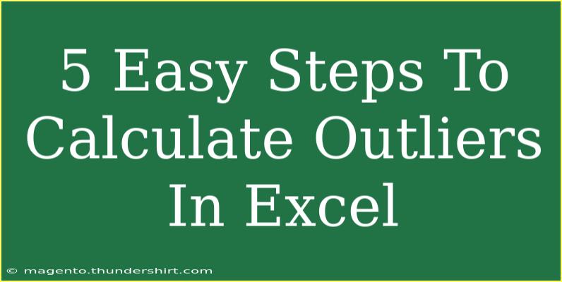 5 Easy Steps To Calculate Outliers In Excel