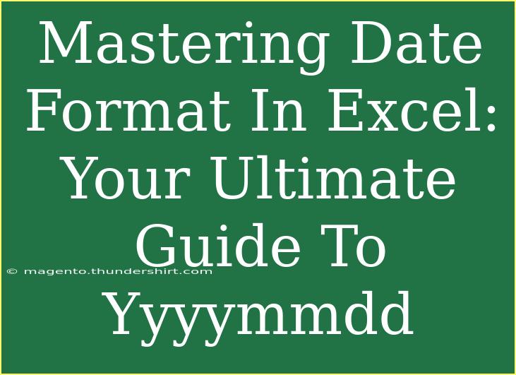 Mastering Date Format In Excel: Your Ultimate Guide To Yyyymmdd