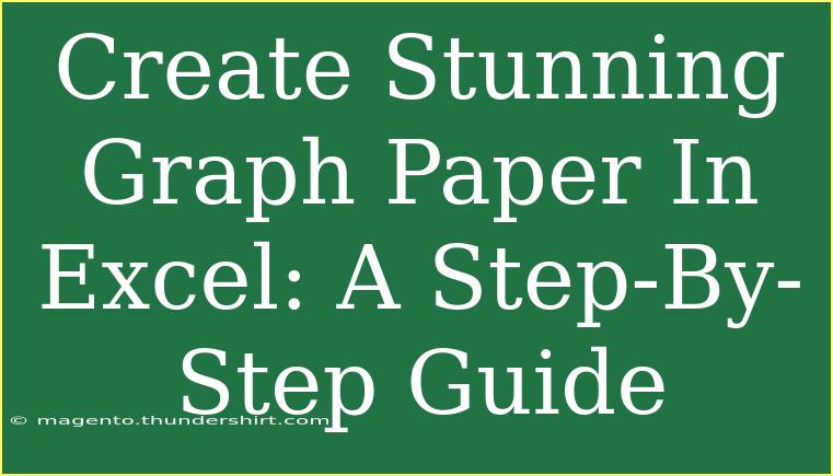 Create Stunning Graph Paper In Excel: A Step-By-Step Guide