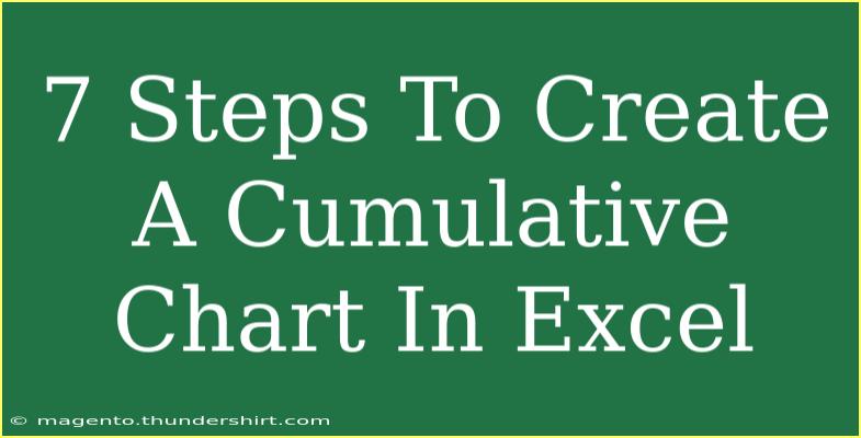 7 Steps To Create A Cumulative Chart In Excel