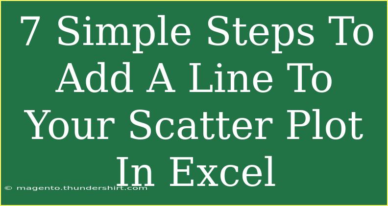 7 Simple Steps To Add A Line To Your Scatter Plot In Excel