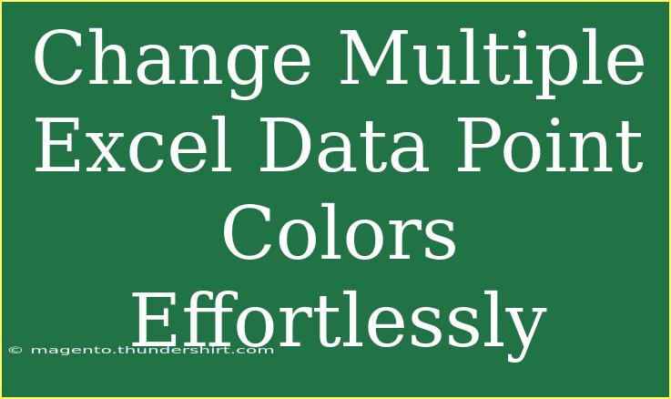 Change Multiple Excel Data Point Colors Effortlessly