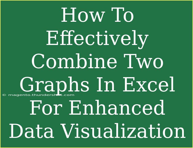 How To Effectively Combine Two Graphs In Excel For Enhanced Data Visualization