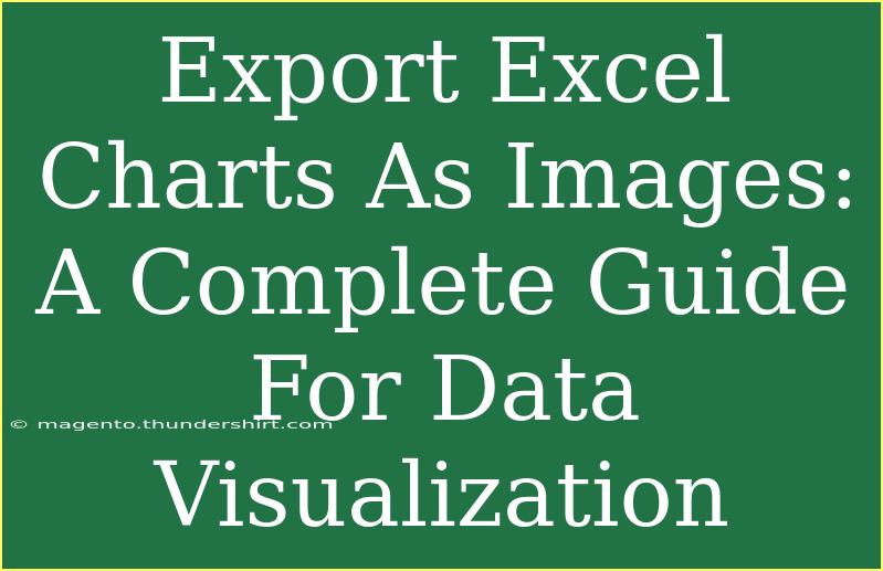 Export Excel Charts As Images: A Complete Guide For Data Visualization