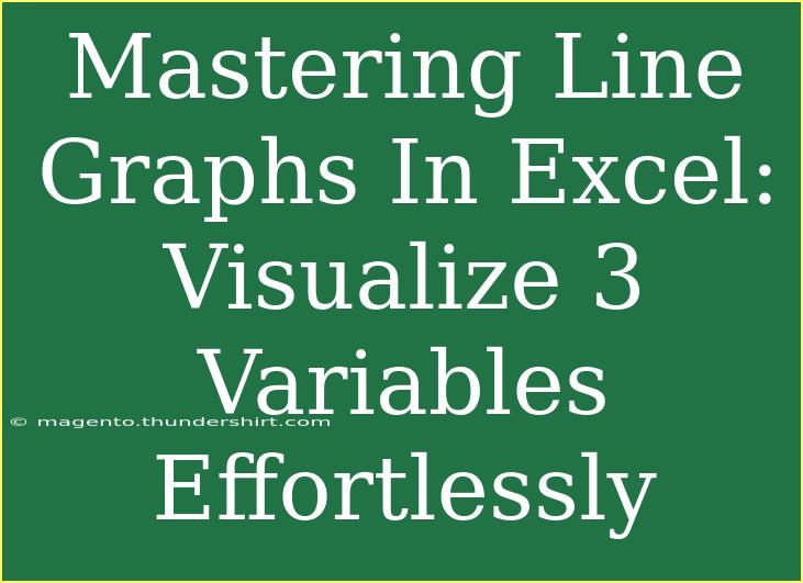 Mastering Line Graphs In Excel: Visualize 3 Variables Effortlessly