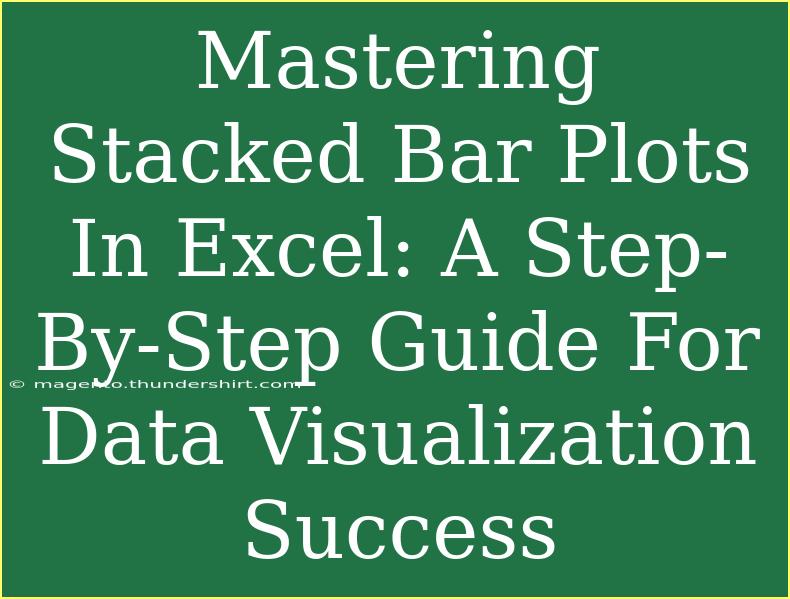 Mastering Stacked Bar Plots In Excel: A Step-By-Step Guide For Data Visualization Success