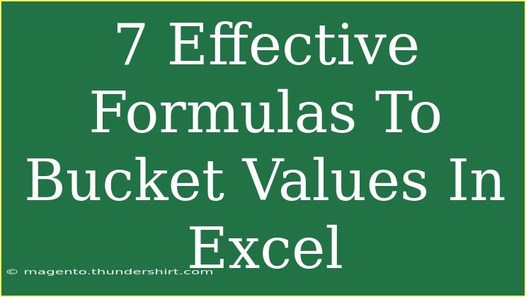 7 Effective Formulas To Bucket Values In Excel