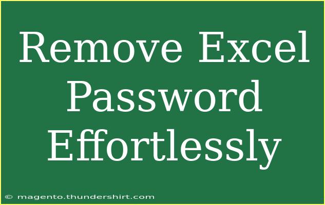 Remove Excel Password Effortlessly