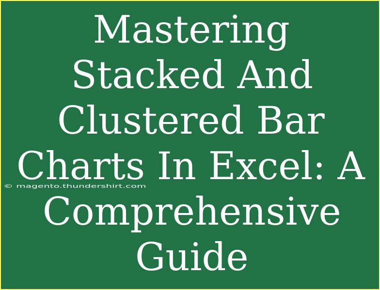 Mastering Stacked And Clustered Bar Charts In Excel: A Comprehensive Guide