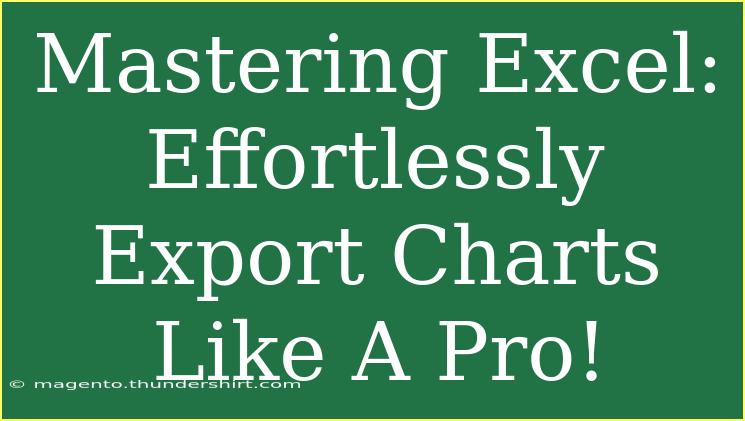 Mastering Excel: Effortlessly Export Charts Like A Pro!