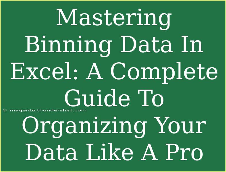 Mastering Binning Data In Excel: A Complete Guide To Organizing Your Data Like A Pro