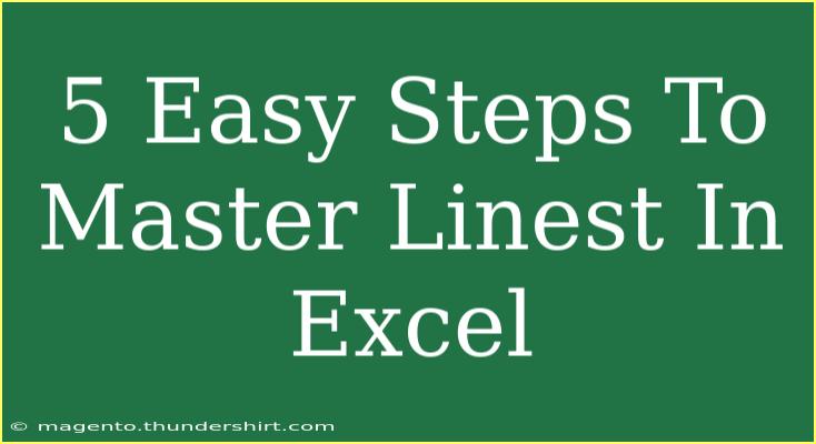 5 Easy Steps To Master Linest In Excel