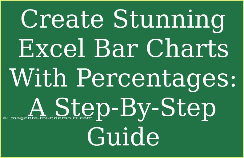 Create Stunning Excel Bar Charts With Percentages: A Step-By-Step Guide