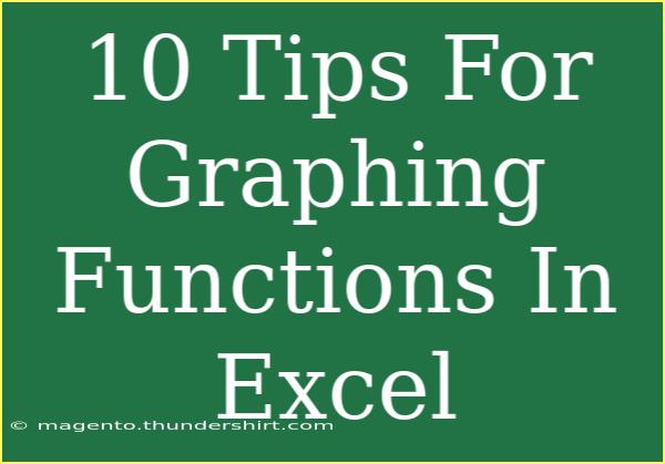 10 Tips For Graphing Functions In Excel