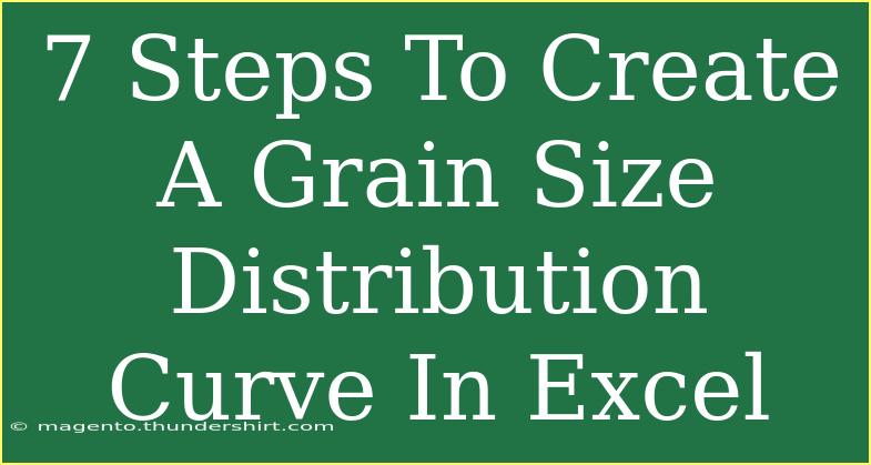 7 Steps To Create A Grain Size Distribution Curve In Excel