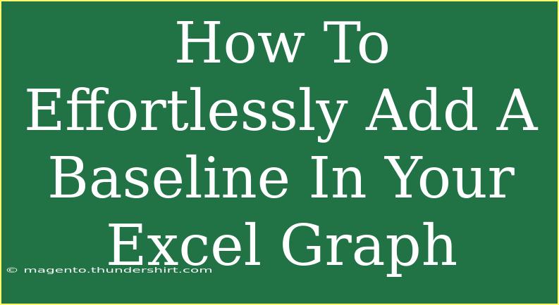 How To Effortlessly Add A Baseline In Your Excel Graph