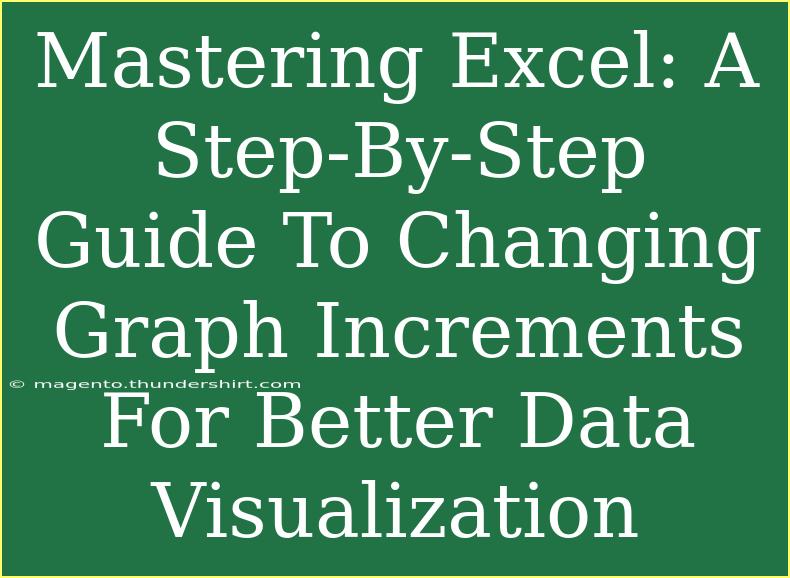 Mastering Excel: A Step-By-Step Guide To Changing Graph Increments For Better Data Visualization