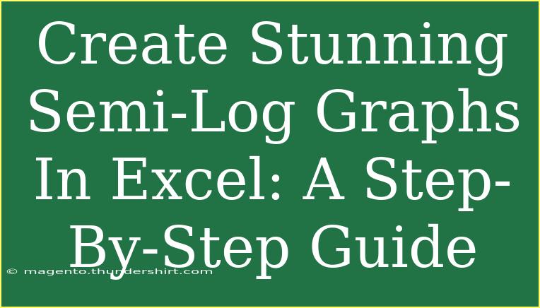 Create Stunning Semi-Log Graphs In Excel: A Step-By-Step Guide