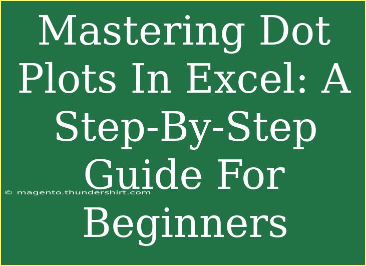 Mastering Dot Plots In Excel: A Step-By-Step Guide For Beginners