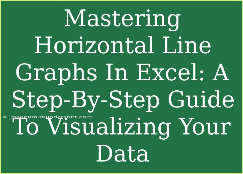 Mastering Horizontal Line Graphs In Excel: A Step-By-Step Guide To Visualizing Your Data