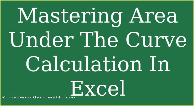 Mastering Area Under The Curve Calculation In Excel