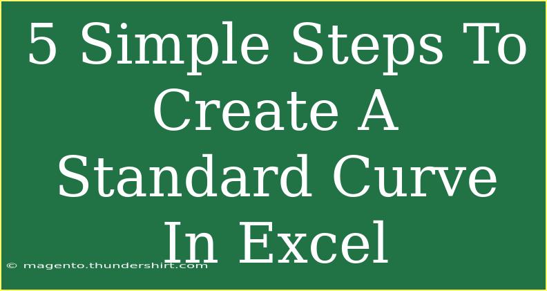 5 Simple Steps To Create A Standard Curve In Excel