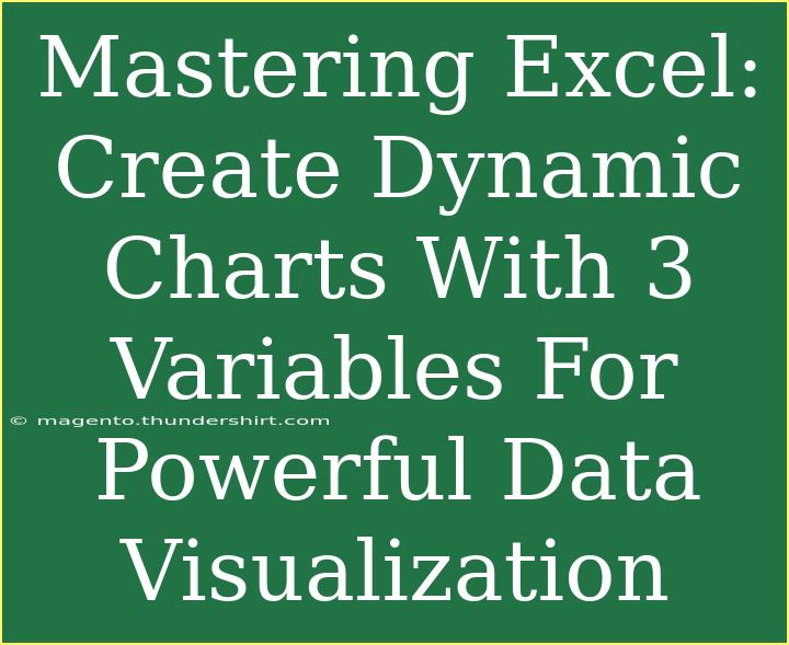 Mastering Excel: Create Dynamic Charts With 3 Variables For Powerful Data Visualization