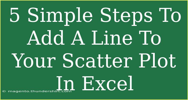 5 Simple Steps To Add A Line To Your Scatter Plot In Excel