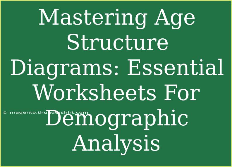 Mastering Age Structure Diagrams: Essential Worksheets For Demographic Analysis