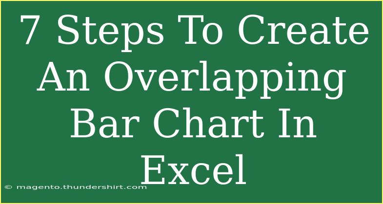 7 Steps To Create An Overlapping Bar Chart In Excel