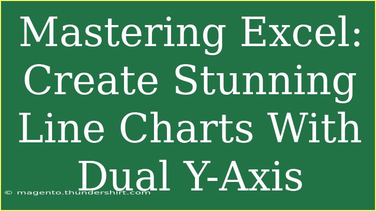 Mastering Excel: Create Stunning Line Charts With Dual Y-Axis