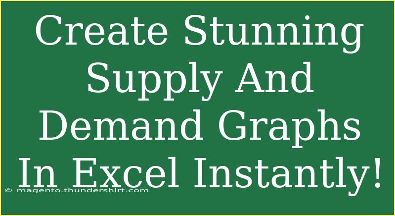 Create Stunning Supply And Demand Graphs In Excel Instantly!