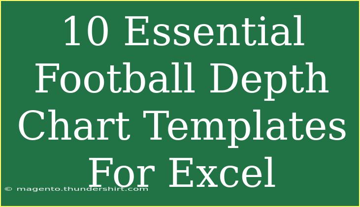 10 Essential Football Depth Chart Templates For Excel