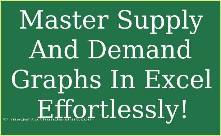 Master Supply And Demand Graphs In Excel Effortlessly!