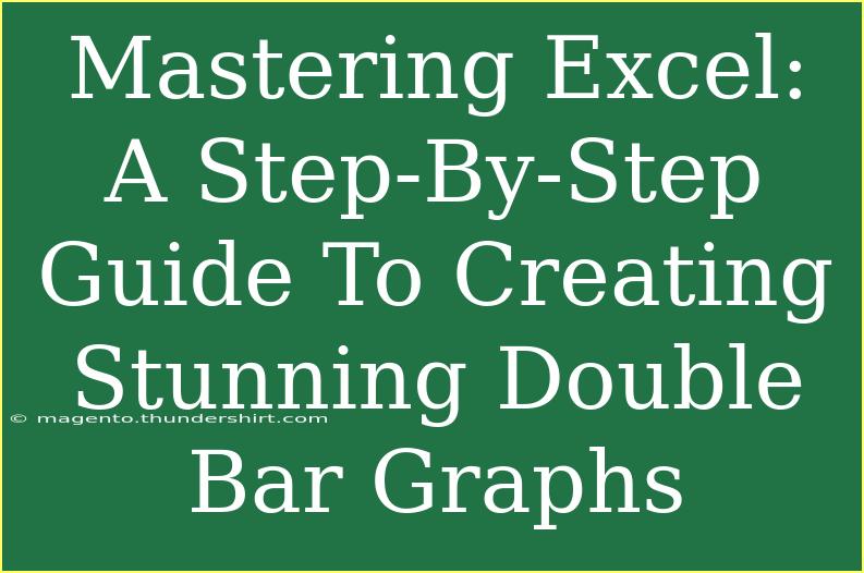 Mastering Excel: A Step-By-Step Guide To Creating Stunning Double Bar Graphs