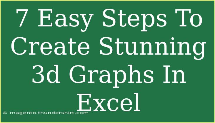 7 Easy Steps To Create Stunning 3d Graphs In Excel