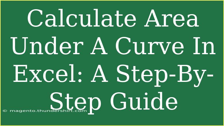 Calculate Area Under A Curve In Excel: A Step-By-Step Guide