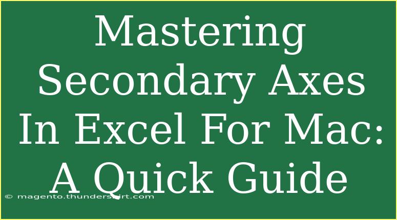 Mastering Secondary Axes In Excel For Mac: A Quick Guide