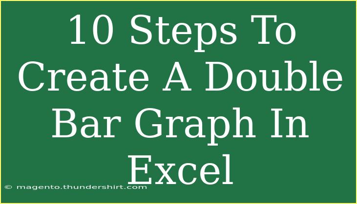 10 Steps To Create A Double Bar Graph In Excel