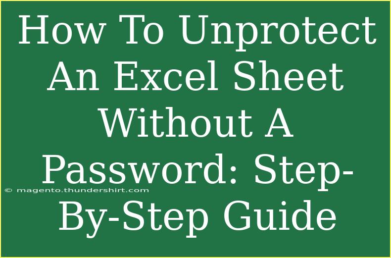 How To Unprotect An Excel Sheet Without A Password: Step-By-Step Guide