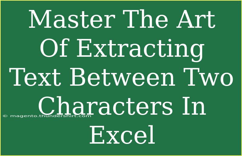 Master The Art Of Extracting Text Between Two Characters In Excel